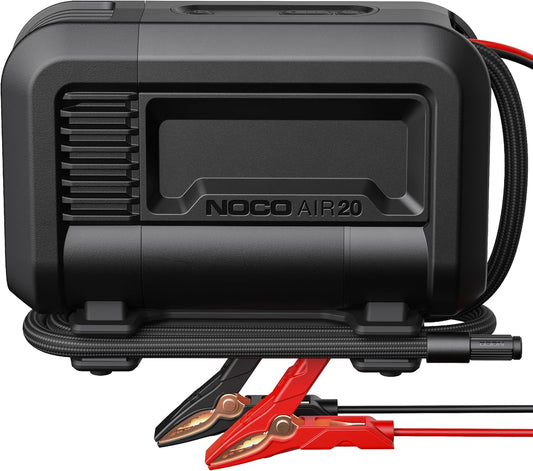 NOCO AIR20: UltraFast 20A Tire Inflator - 12V Portable Air Compressor Pump, 100 PSI Max – 47 SLPM Airflow Inflates 0–40 PSI in 2.5 Minutes – Digital Gauge + Auto-Shutoff