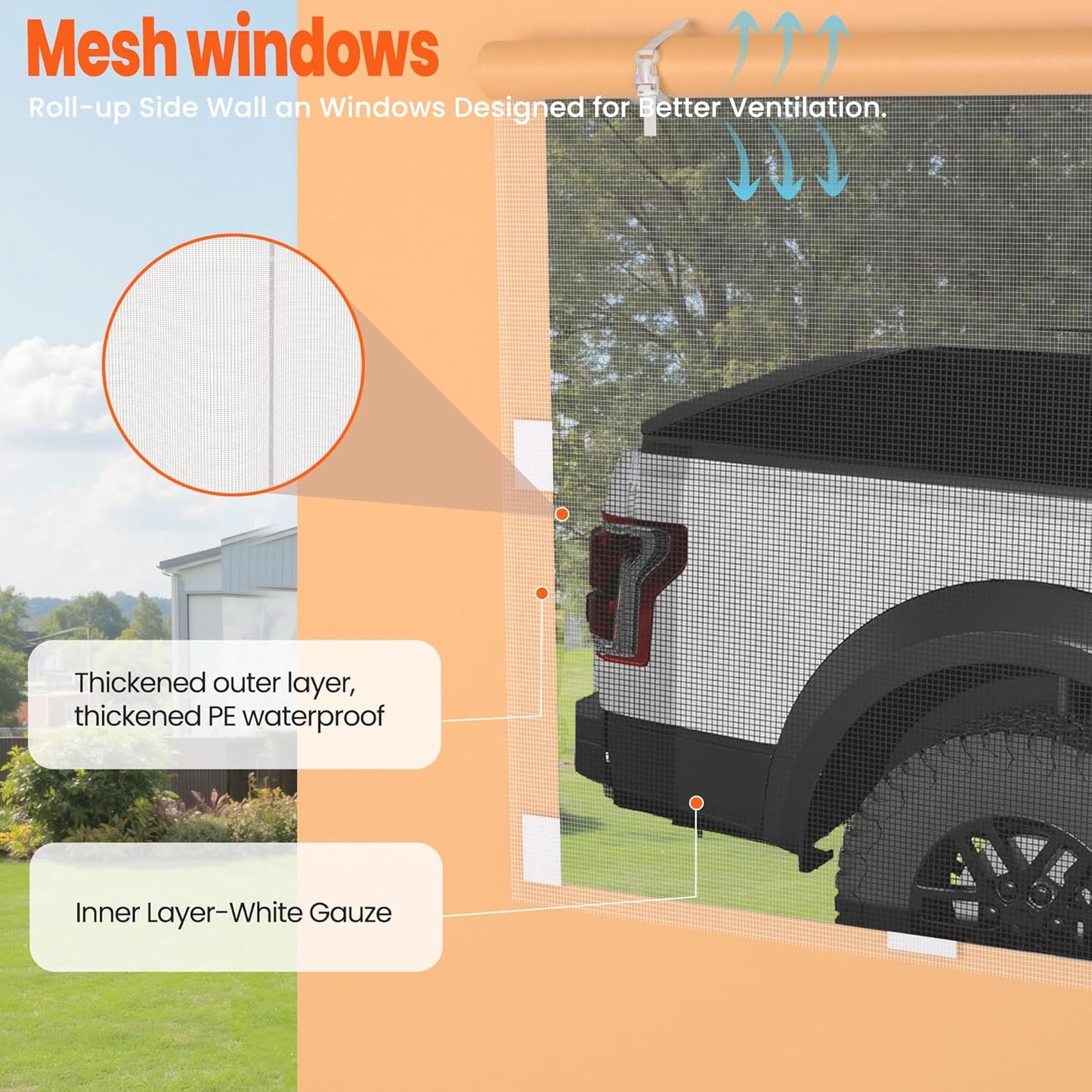 Carport, 13‘ x 20’ Heavy Duty Portable Garage All-Season Car Canopy w/Removable Sidewall & Doors, Carport Canopy Party Tent w/Water-Resistant Tarp for Backyard (Yellow)