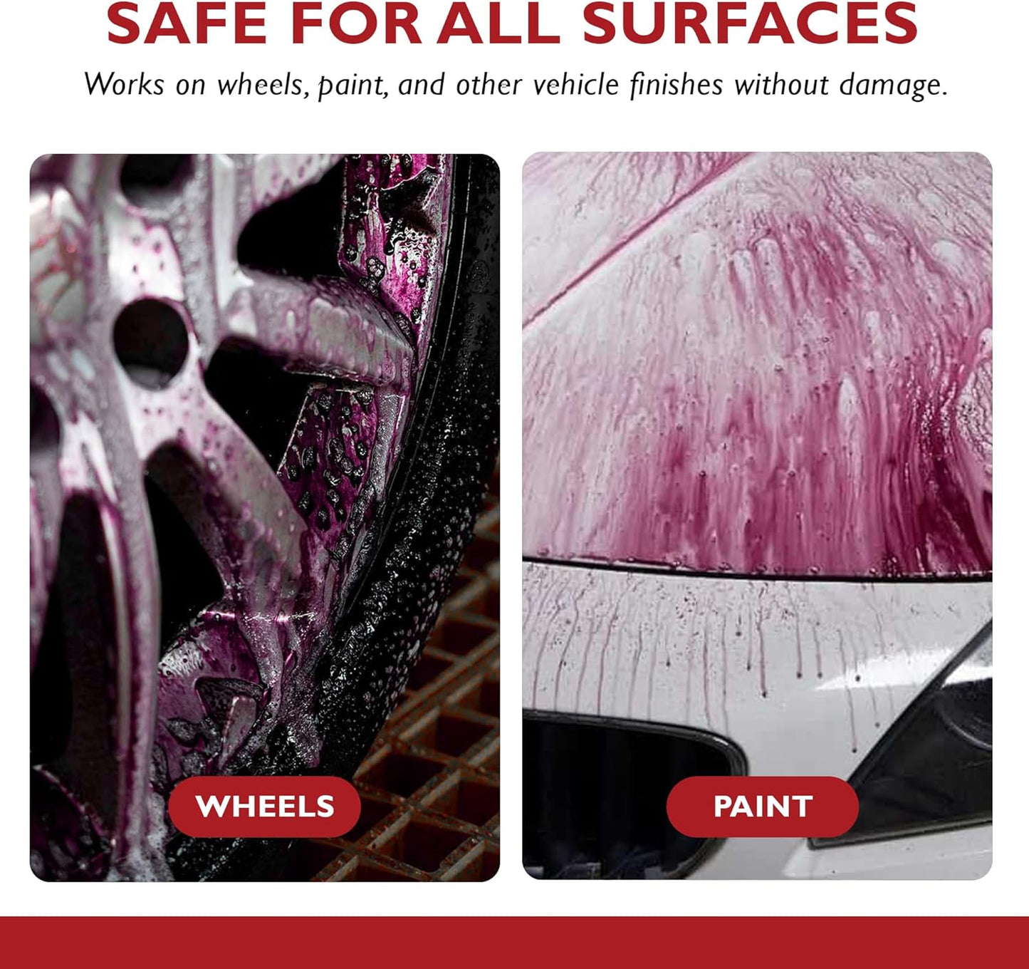 Honest Wash Iron Remover Car Detailing – Powerful Solution for Dissolving Brake Dust, Dirt, and Grime | Visible Reaction for Deep Cleaning | Safe for All Wheel and Surface Types (128 Fl Oz)