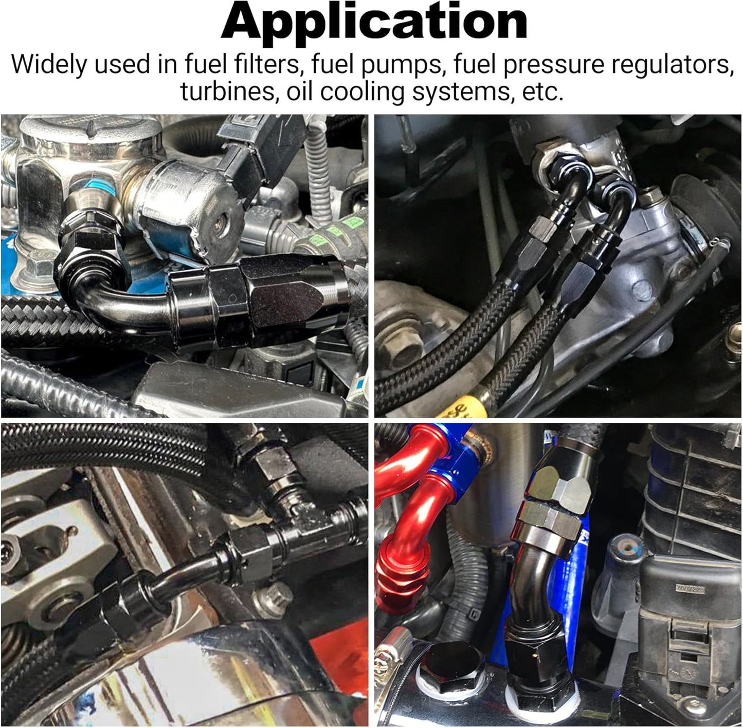 EVIL ENERGY 4AN 30 Degree One Piece Full Flow Hose End Fitting Swivel For CPE Braided Hose