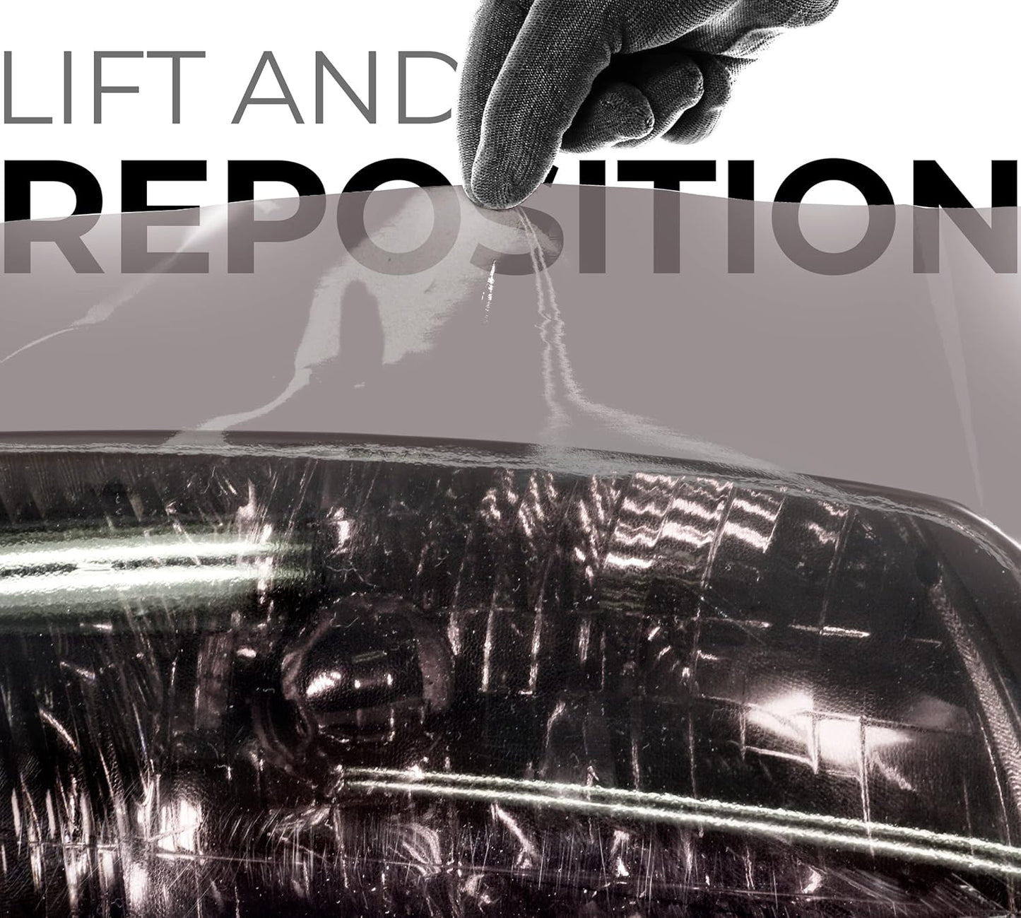 VViViD Smoke Black Adhesive Headlight Wrap Tinting Vinyl (12" x 48" 2-Roll Pack)