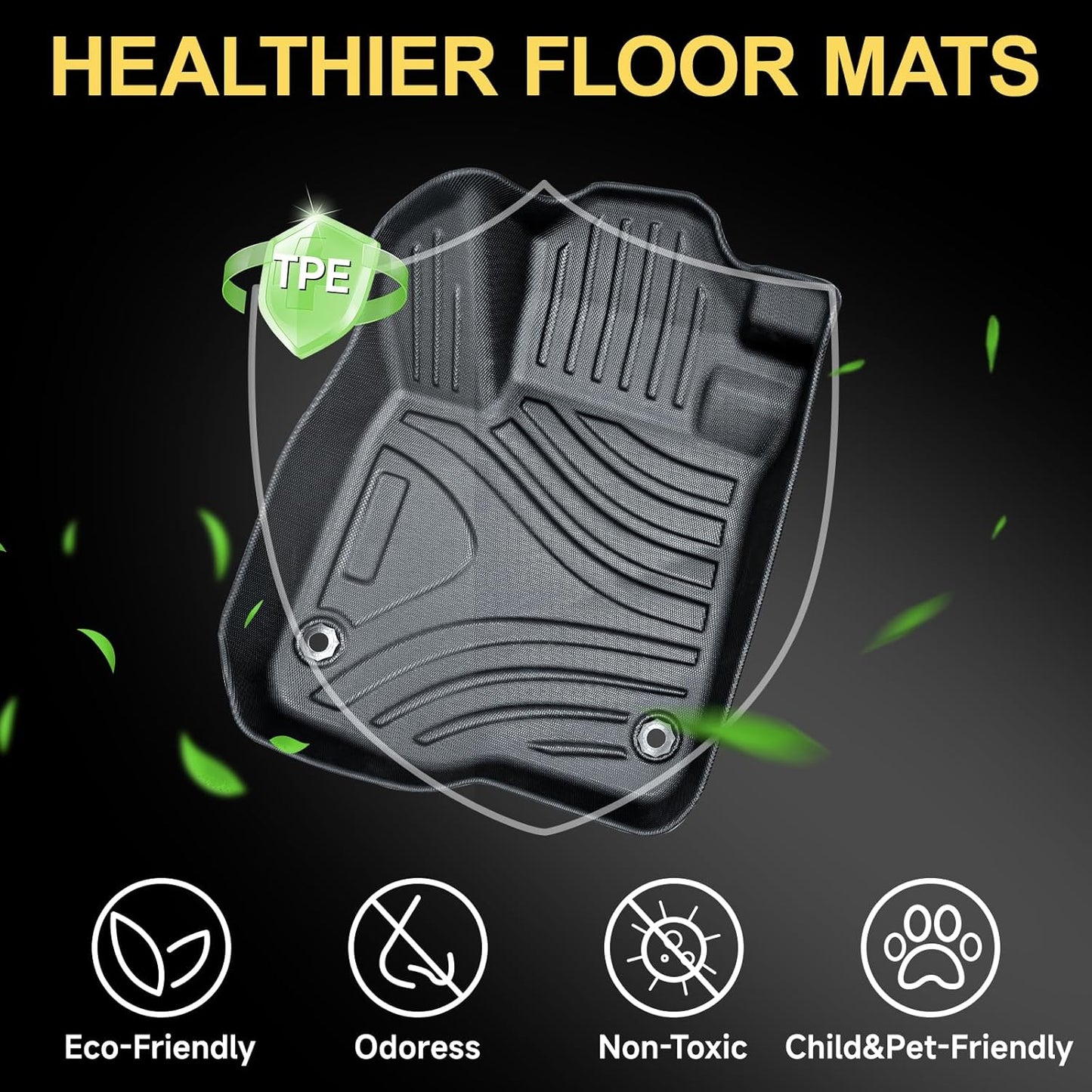 Full Set Floor Mats Custom Fit for 2023 2024 2025 Honda CR-V (Include Hybrid) All Weather Floor Mats 2025,Front&Rear Row Mats Liners &Trunk Bed mat,Honda CR-V Accessories 2025(4 PCS)