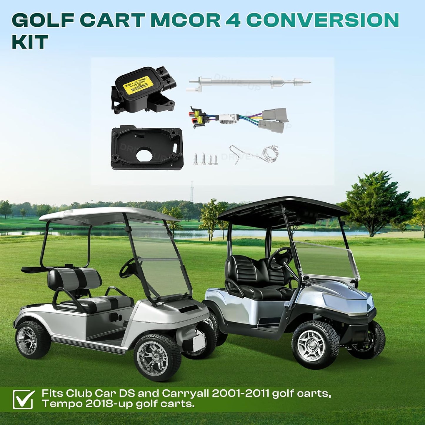 Drive-up MCOR 4 Conversion Throttle Potentiometer-Fits Club Car DS/Carryall/Tempo- AM293101, 105116301 (MCOR 4 Conversion Kit)