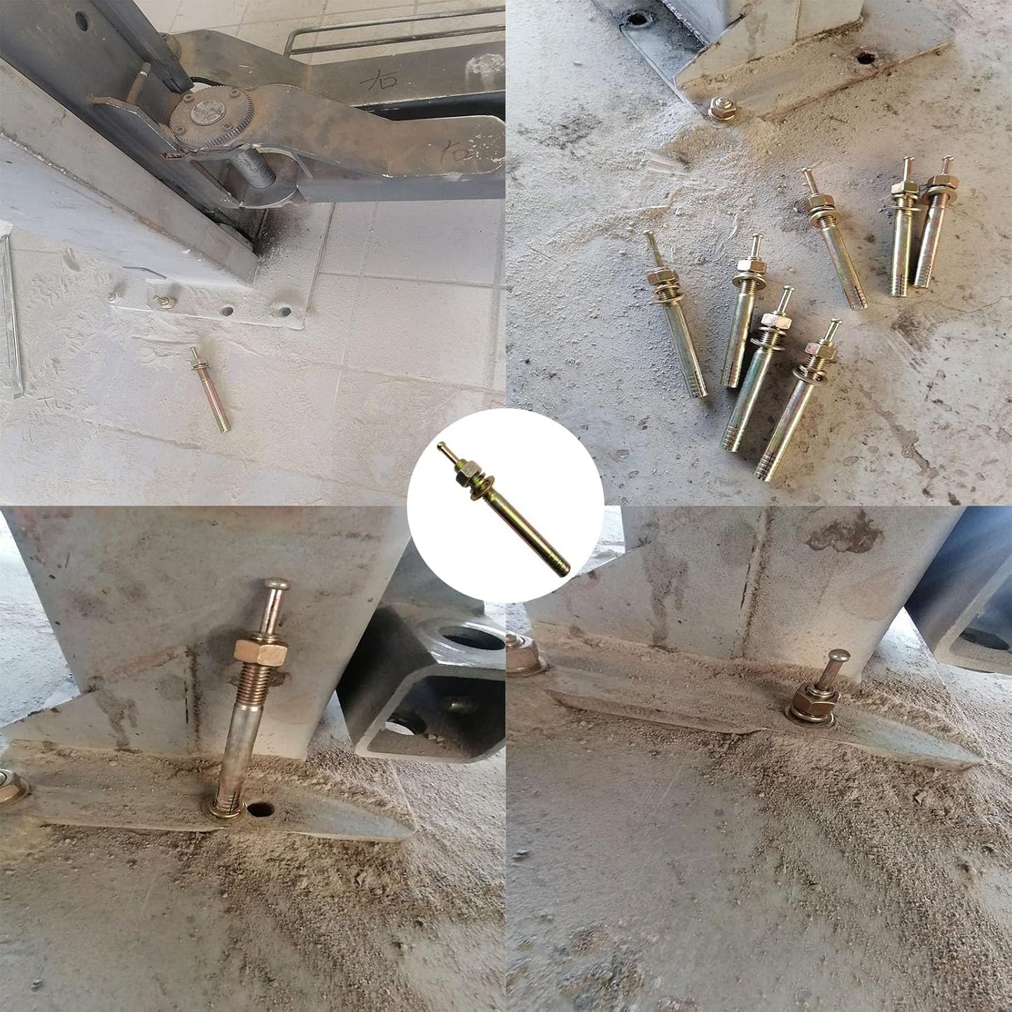 Car Lift Expansion Screw Auto Lift Special Screw Car Lifter Parts Lift Machine Anchor Bolt Screws Concrete Anchor Bolts Lifts Bolts (1, 18 * 160mm)