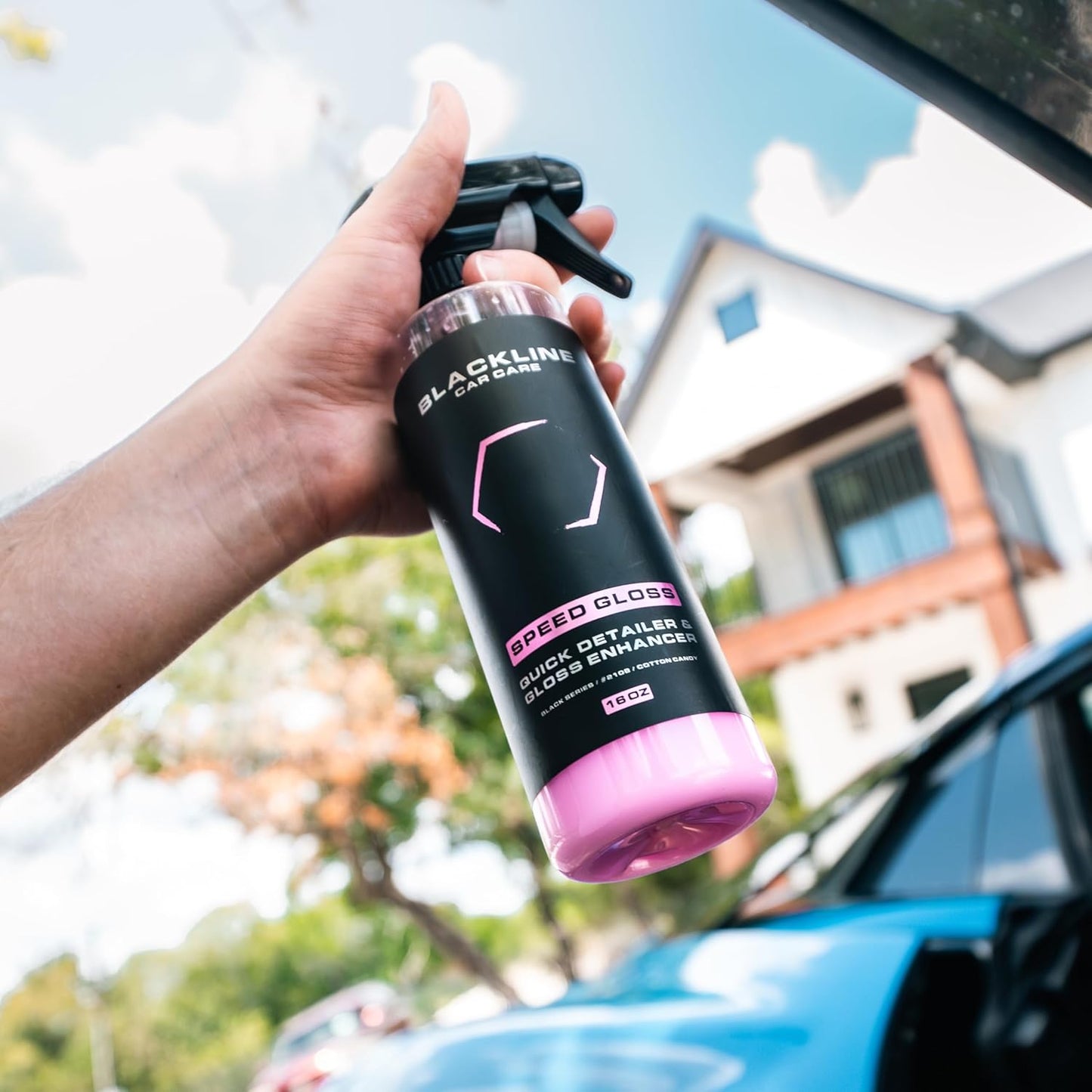 Blackline Car Care - Speed Gloss Quick Detailer & Shine Spray - Versatile, Fast Cleaning for a Streak-Free, Glossy Finish on All Vehicle Surfaces (16 Fl Oz)