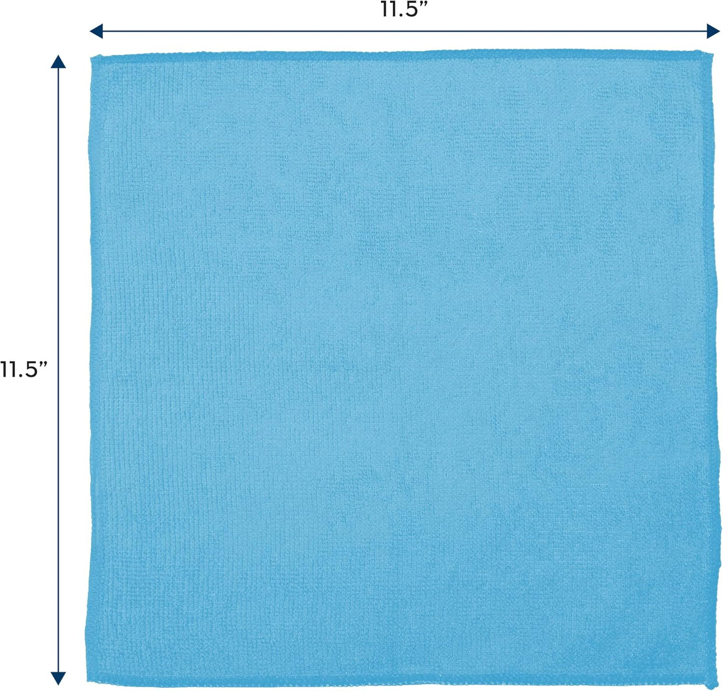 S&T INC. 25 Pack Microfiber Cleaning Cloth, Bulk Towels for Home, Reusable Microfiber Towels for Cars, Cleaning Rags, Assorted, 11.5 Inches x 11.5 Inches, 25 Count