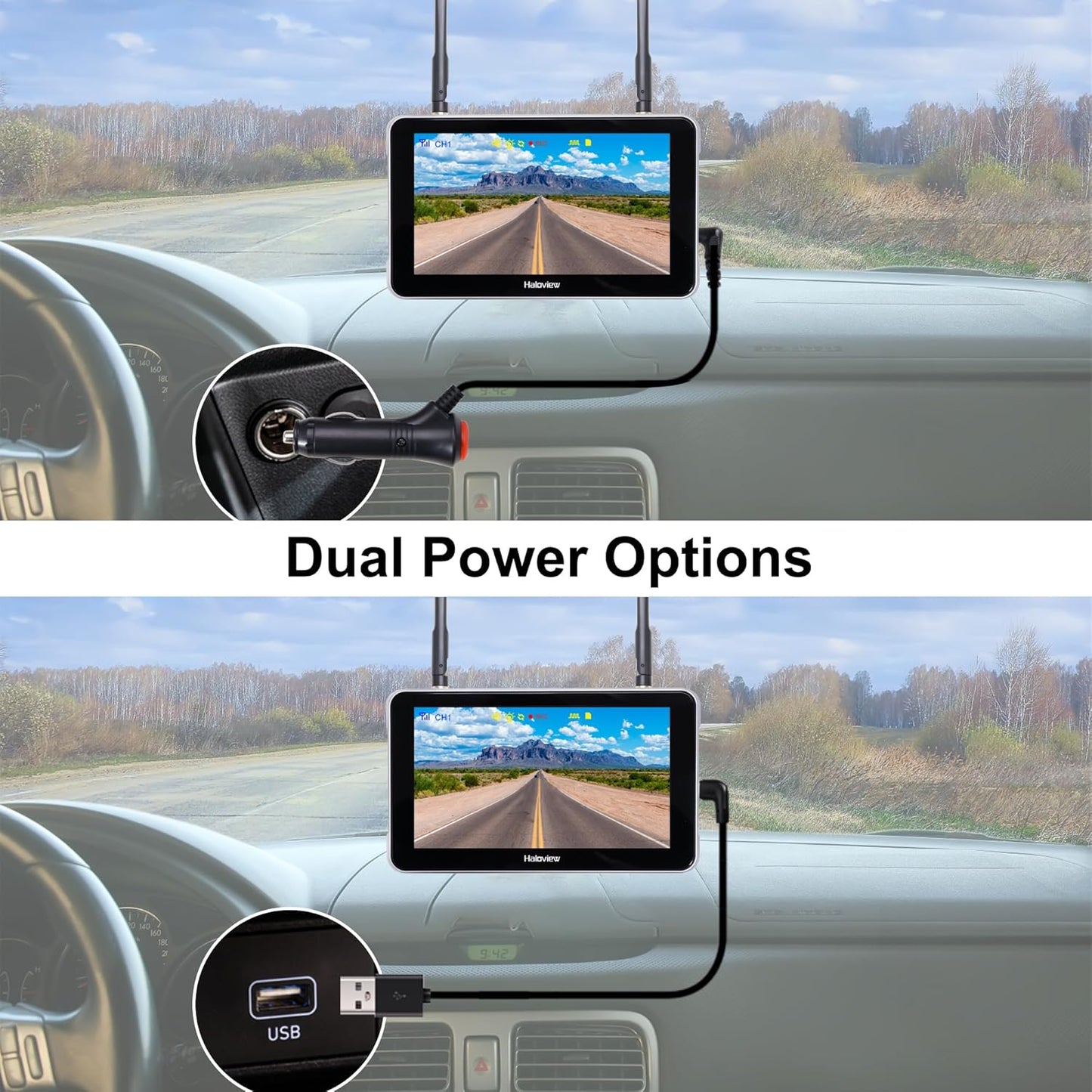 Haloview Byte Tango BT6 Touch RV Backup Camera Wireless 2.4G Digita FHD 1080P DVR Rearview and 5.5" Touch Screen Monitor System for RV,Truck,Trailer,Truck,Camper,Van,Pickup - BT6 Touch