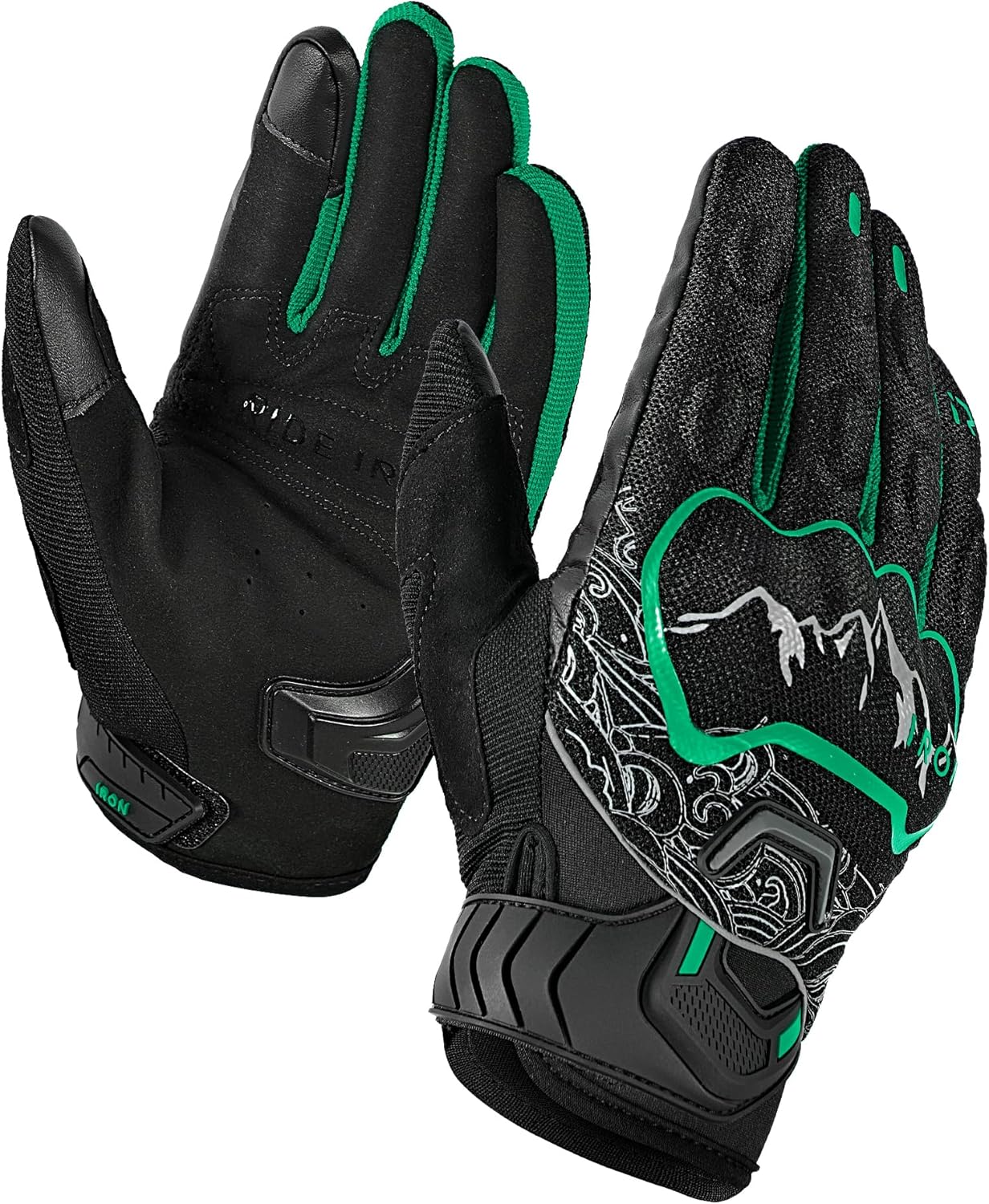 BORLENI Motorcycle Gloves Motorbike Glove for Men Women Full Finger Knuckle Protection Touch Screen Cycling ATV Hiking Riding