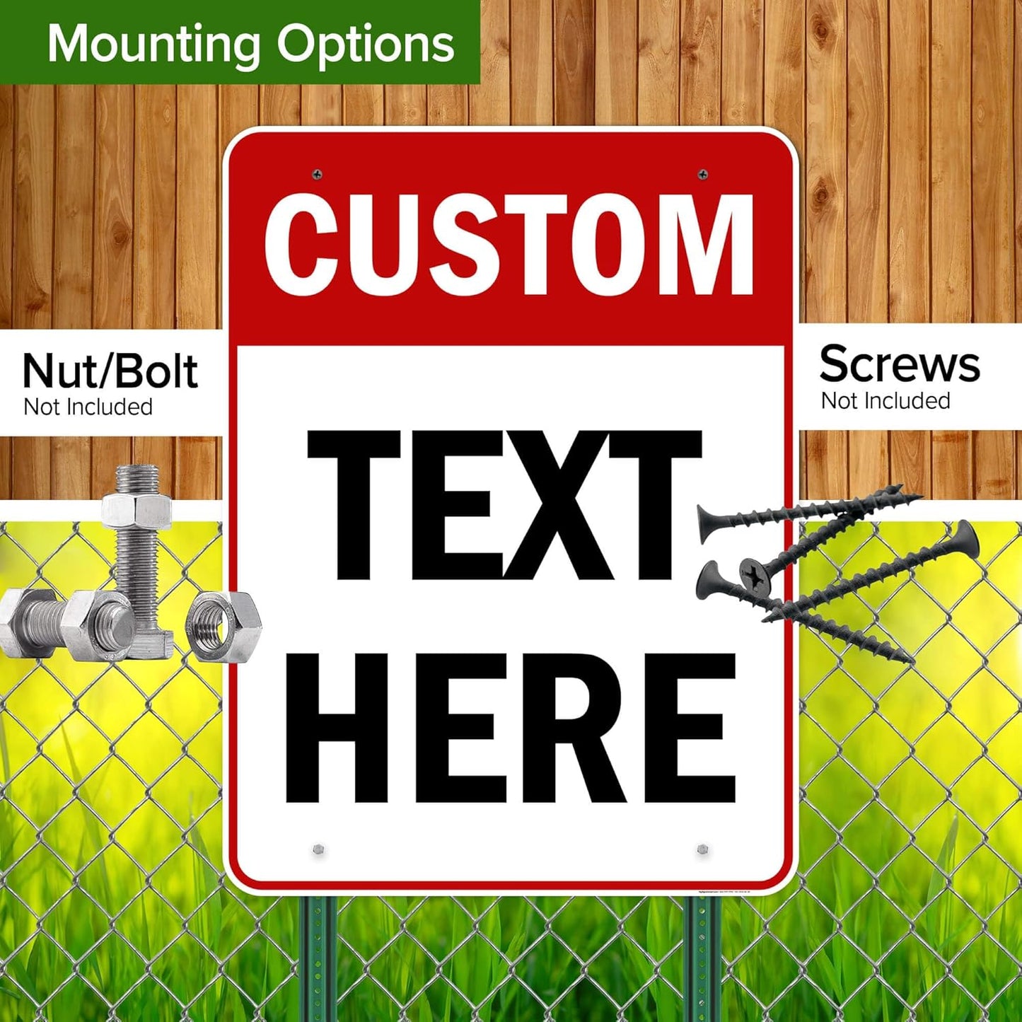 Custom Sign, Custom Sign for Business, Indoor/Outdoor use. 36x48 Inches, Rust Free DiBound, Fade Resistant, Made in USA by My Sign Center (Header)