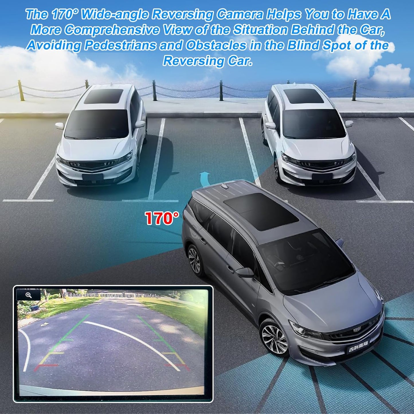 EB5Z-19G490-A Rear View Backup Camera Compatible with Ford Explorer Limited 2011 2012 2013 2014 2015 Waterproof Parking Assist Rear Camera 170° Angle HD Night Vision