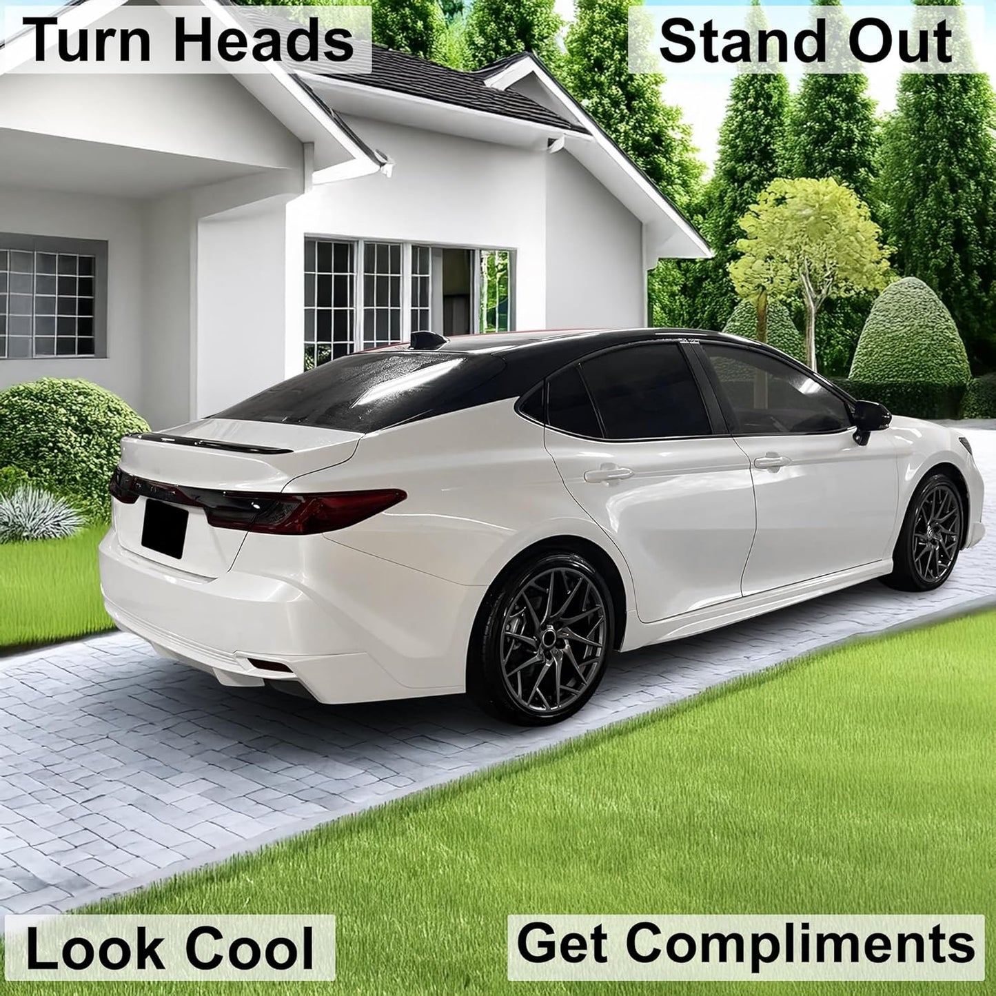 BOGAR TECH DESIGNS Rear Taillight Tail Light Tint Kit PPF Compatible with Toyota Camry 2025-2026, Dark Smoke