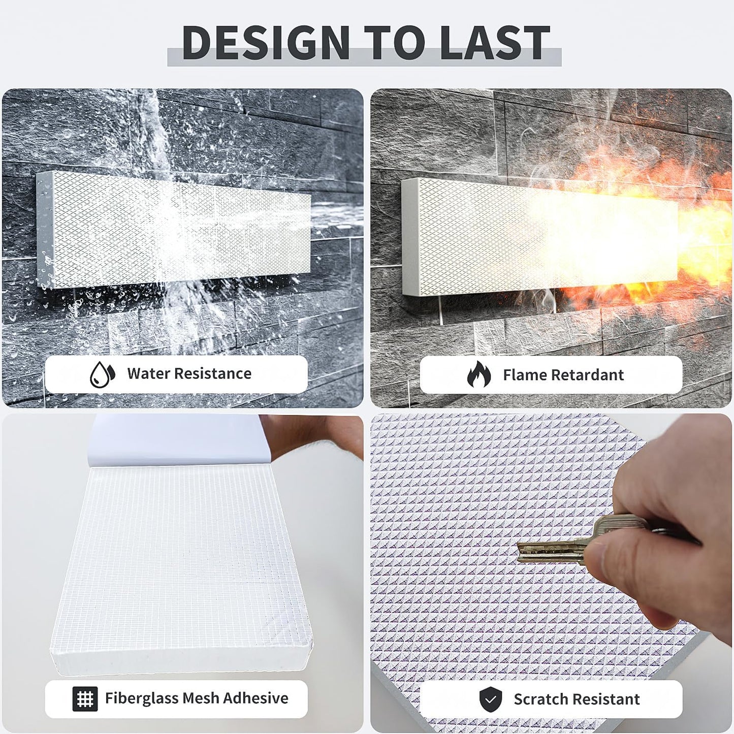 GWP04 Garage Wall Protector Car Door Protectors, Garage Accessories, Parking Stopper for Garage, Tool-Free, Designed in Germany (4-Pack White)