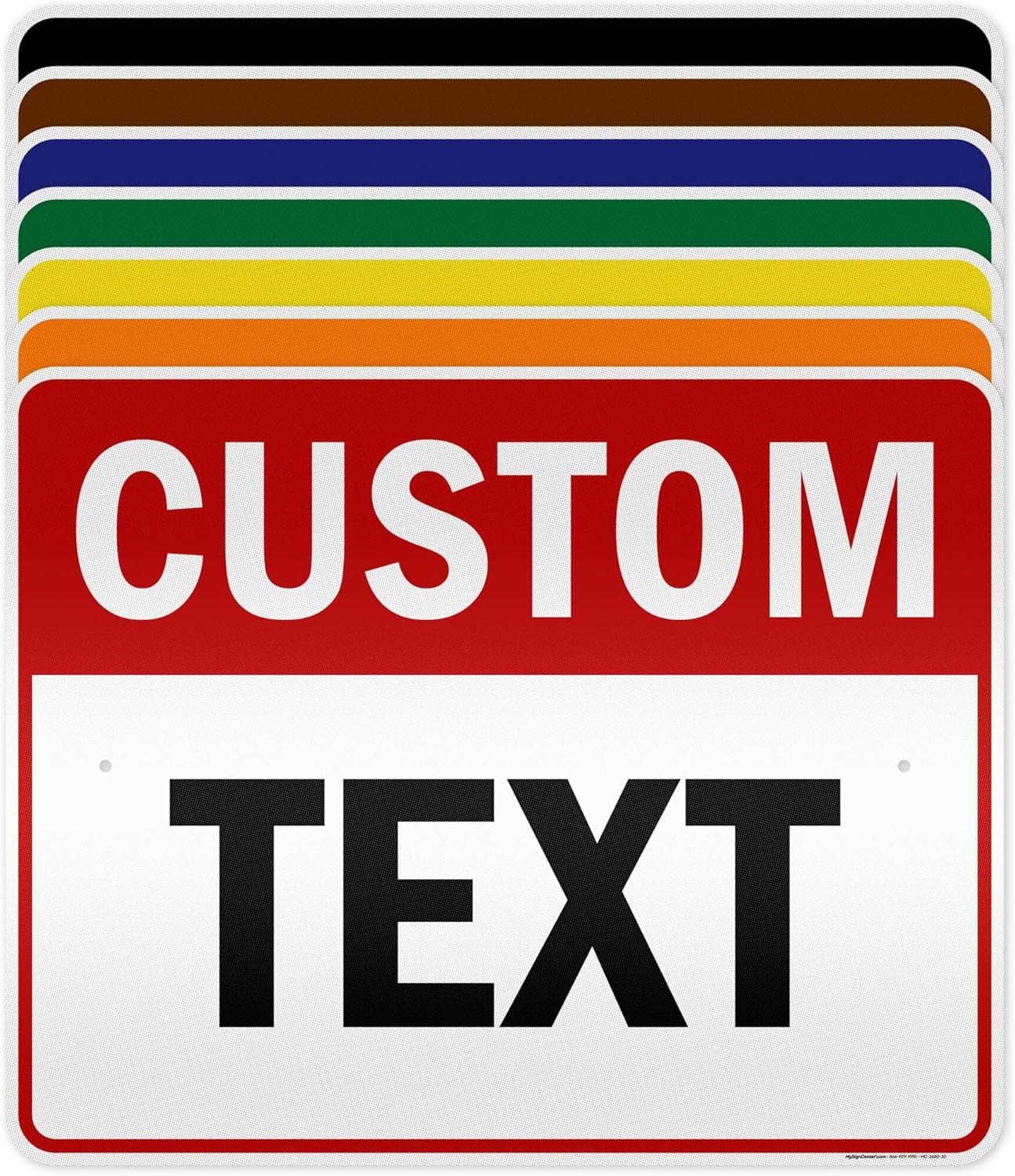 Custom Sign, Custom Sign for Business, Indoor/Outdoor use. 24x30 Inches, 3M EGP Reflective, Rust Free .080 Aluminum, Fade Resistant, Made in USA by My Sign Center (Header)