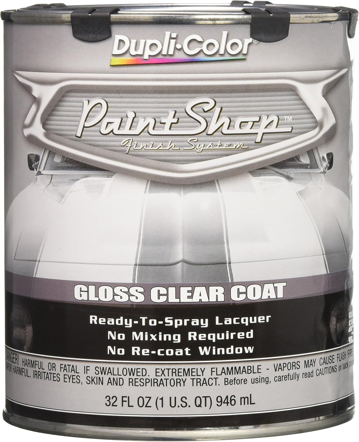 Dupli-Color EBSP30000 Paint Shop Finish System Clear Coat – Gloss Clear - 32 oz. Automotive Paint