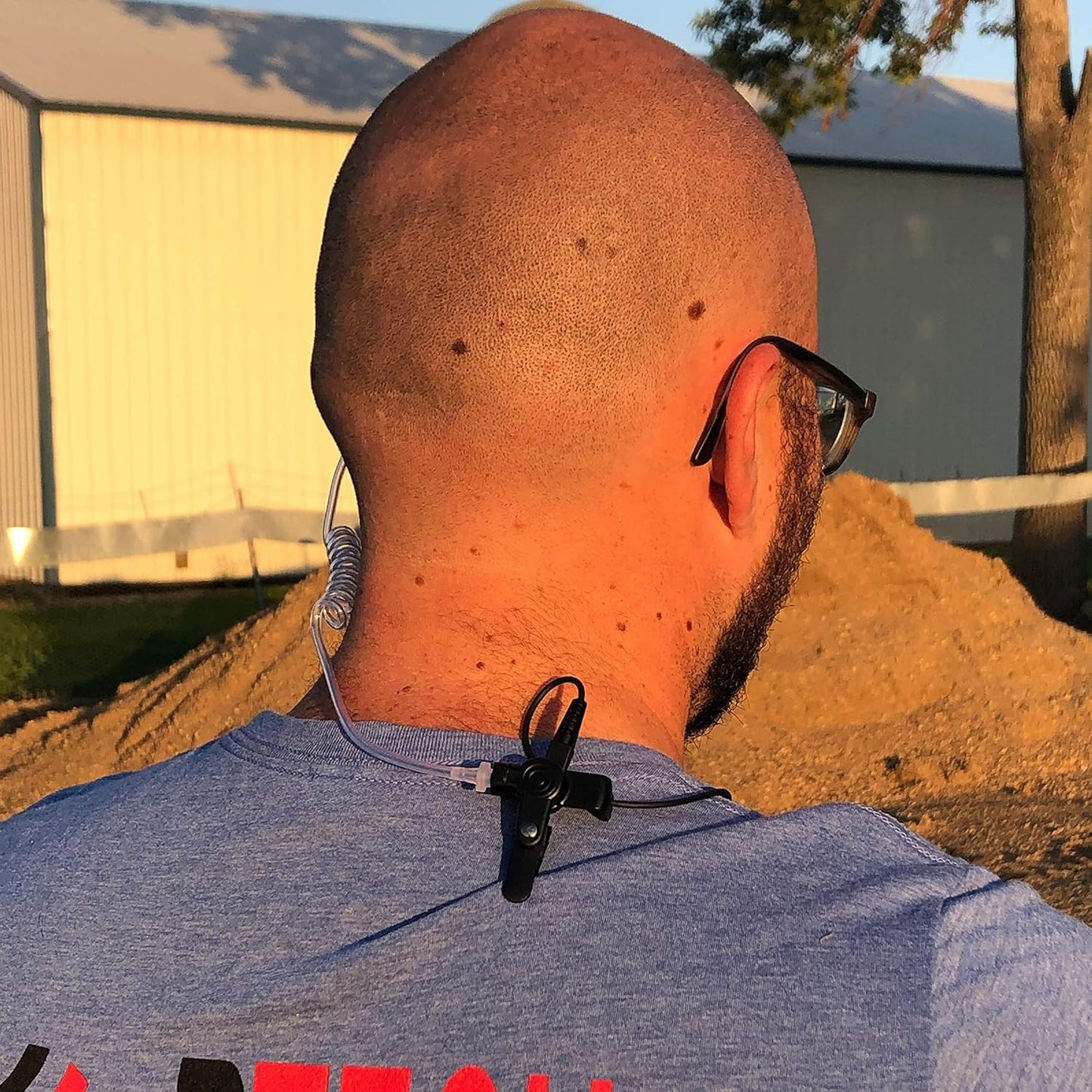 BTECH QHM07 Platinum Series Noise-Cancelling Earpiece with in-line PTT & Microphone for K1 Radios Like BaoFeng, Kenwood Radios (Includes Earmolds and Earbud, 1 Pack)