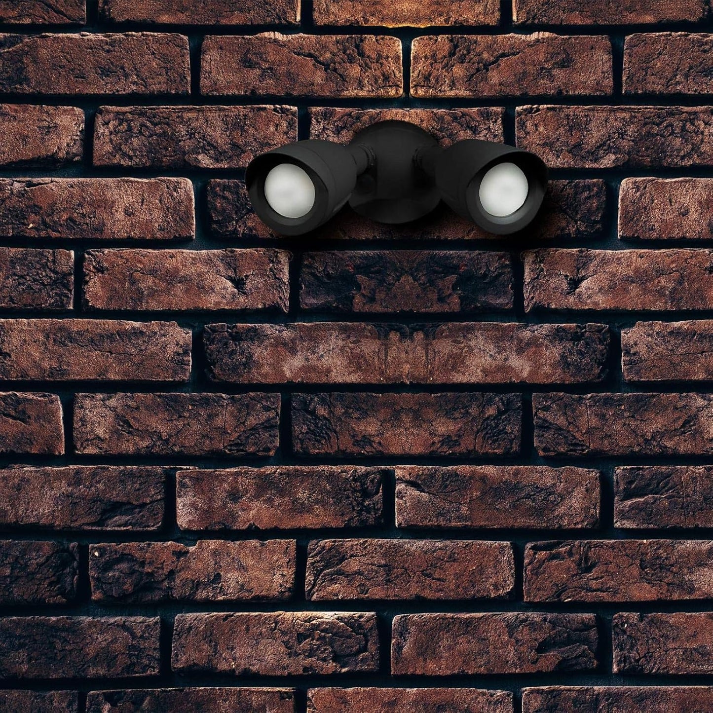 Ciata Flood Lights Outdoor, 20-Watt LED Bullet Head Security Flood Lights, Dual Head, RoHS and FCC Complaint, IP65 Rated, 1900 Lumens, 2KV Surge Protection, Die-Cast Aluminum in Black Finish – 4000K