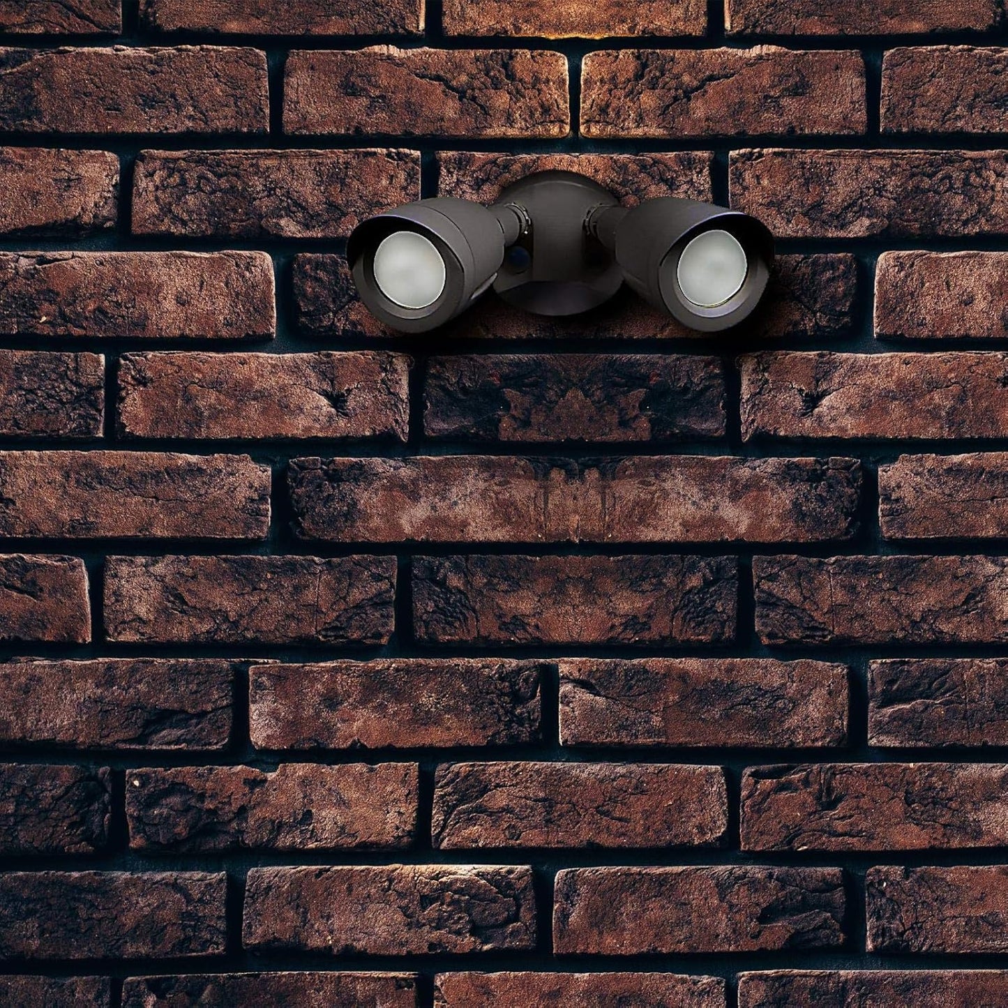 Ciata Flood Lights Outdoor, 20-Watt LED Bullet Head Security Flood Lights, Dual Head, RoHS and FCC Complaint, IP65 Rated, 1900 Lumens, 2KV Surge Protection, Die-Cast Aluminum in Bronze Finish – 4000K