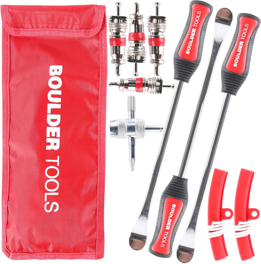 Boulder Tools Tire Spoons - Tire Changing Tool - Motorcycle Tire Spoons - Durable, Easy-to-Use for Safe & Quick Tire Repair - Dirtbike Tire Spoons - Comprehensive Tool Kit