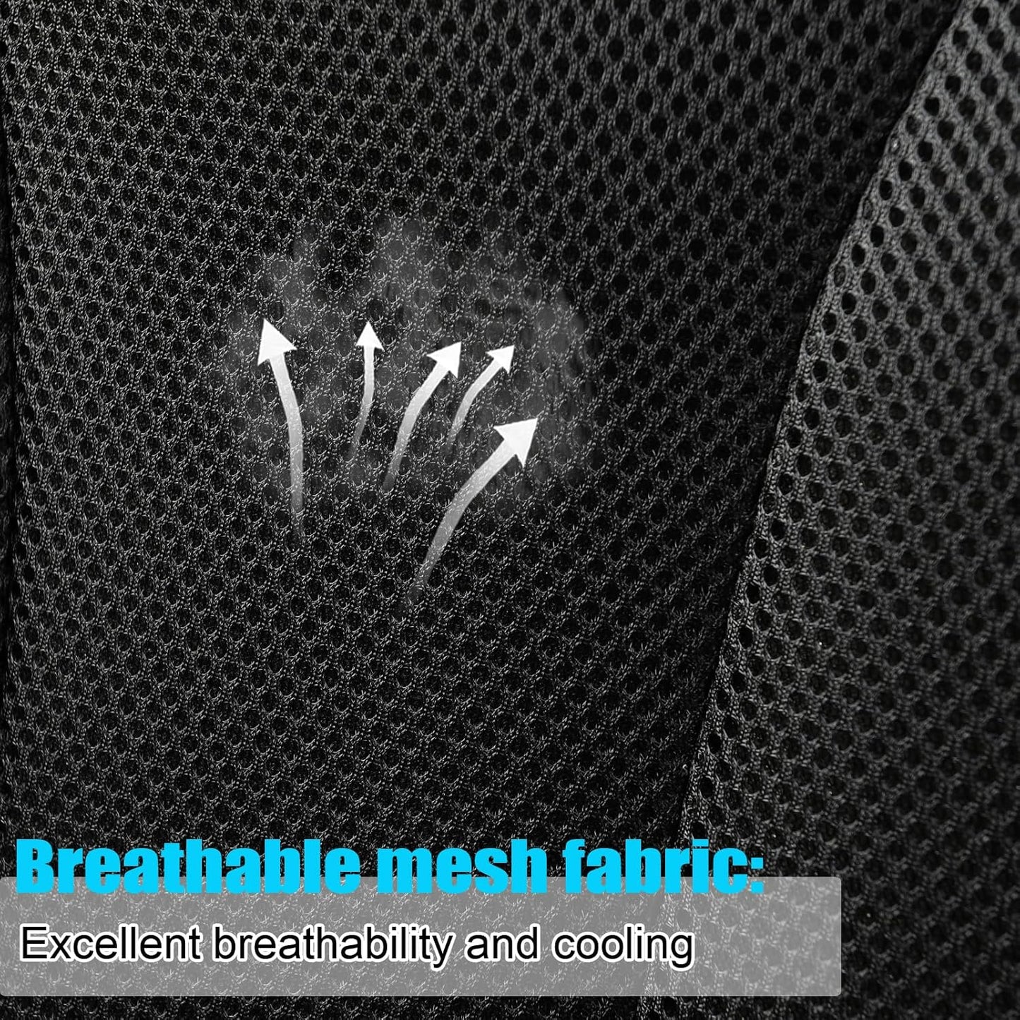 GIANT PANDA 2 Pack Front Mesh Seat Covers Custom Fit Toyota Tacoma 2016 2017 2018 2019 2020 2021 2022 2023 2024 2025 Double & Crew Cab SR,SR5,Limited,TRD Pro,TRD Sport TRD Off-Road,Faux Leather(Black)