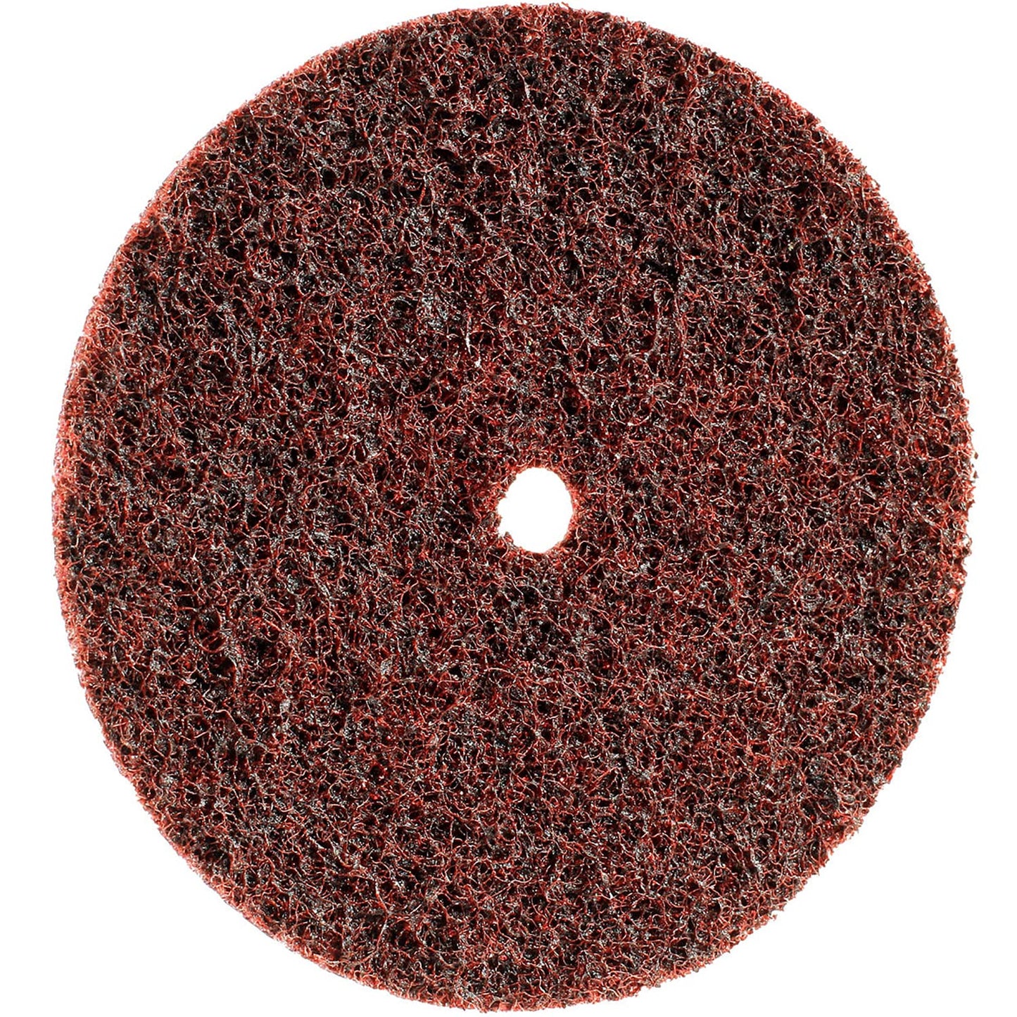 CS Unitec 80616 FIX Fleece (Nonwoven) Disc for The FIX Hook and Loop System, 4-1/2" Diameter, Medium (Red) (Pack of 10)