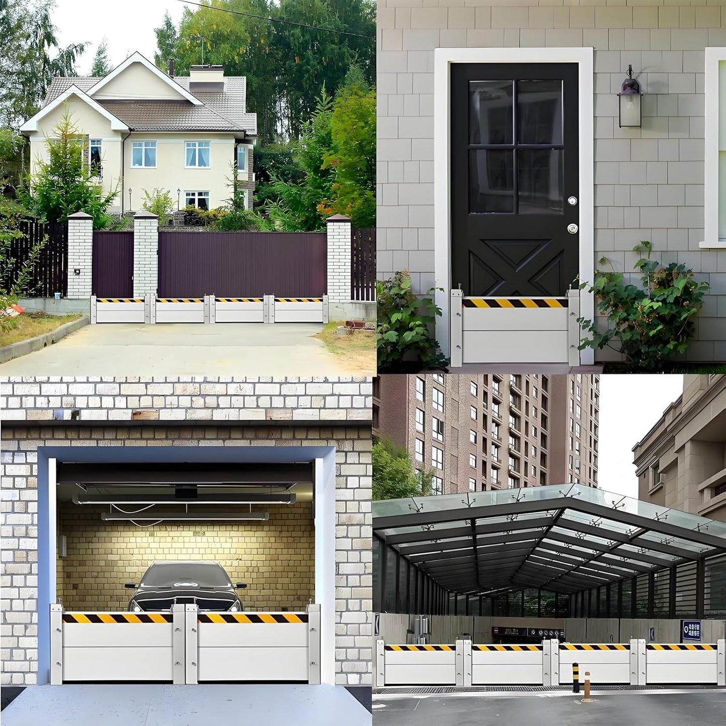 Flood Barriers for Home Exterior,Aluminum Alloy Outdoor Garage Doors Water Barriers for Flooding(H47.2Inch,L13FT)