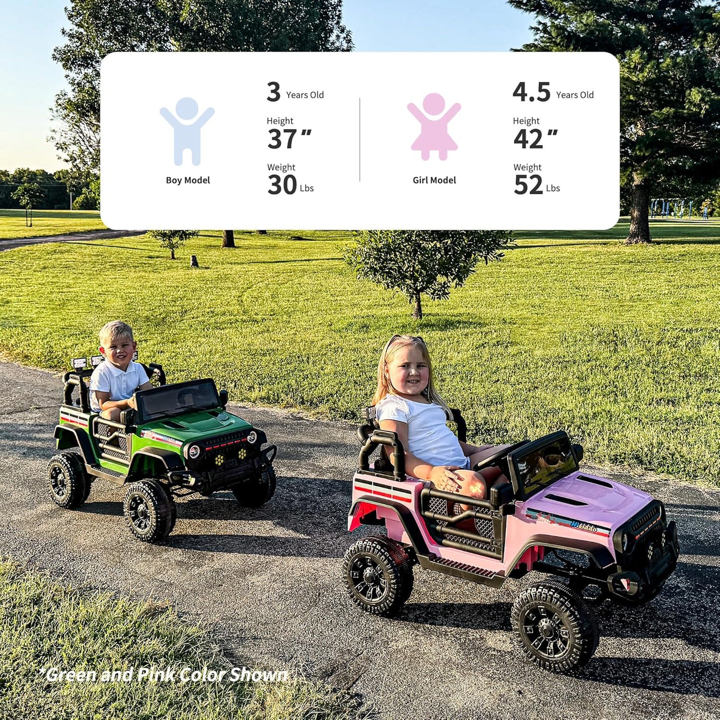 12V Kids Ride on Car Truck, Kids Electric Vehicles Car Ride on Toy for Toddlers 3-5 with Remote Control - Black